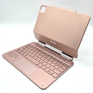 typecase Edge iPad 11 Keyboard Case Trackpad Backlit for Air Pro Rose Gold